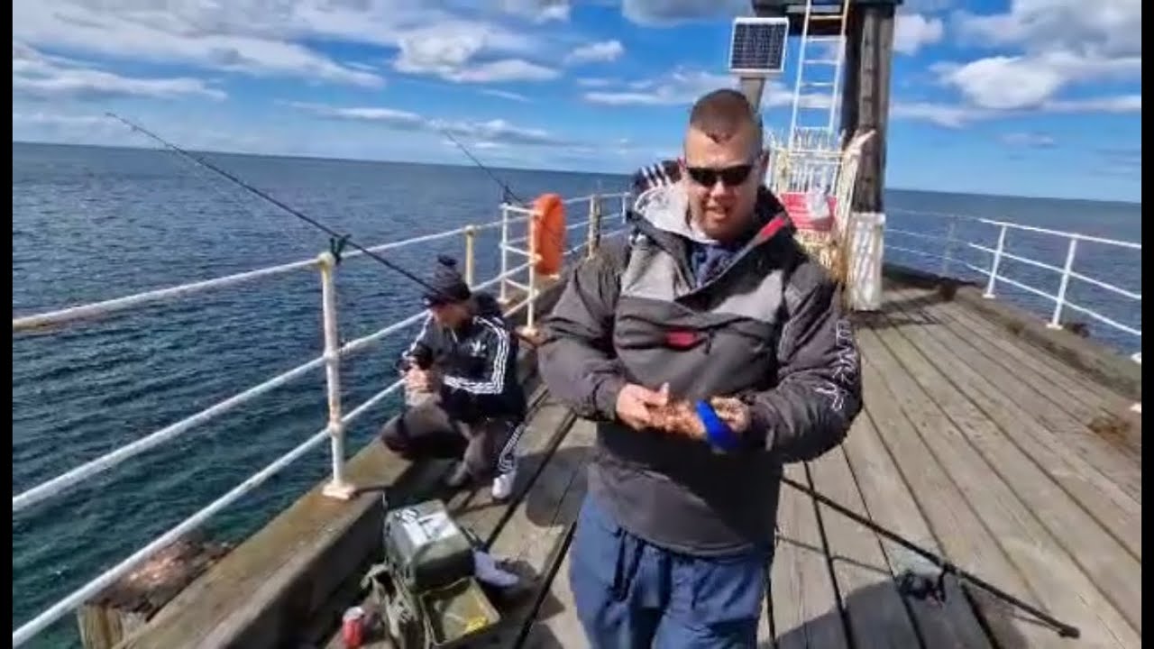 Fishing Whitby west pier