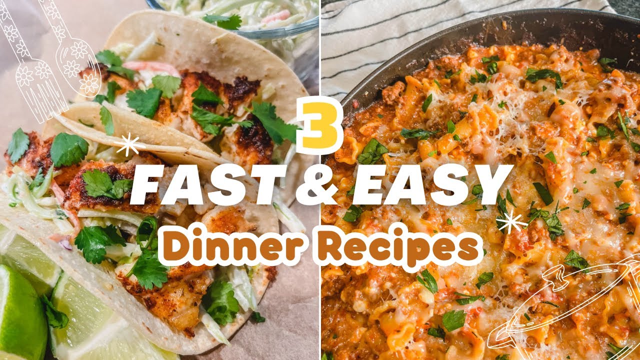 Fast Weeknight Family Dinner Recipes//wha'ts for dinner this week!