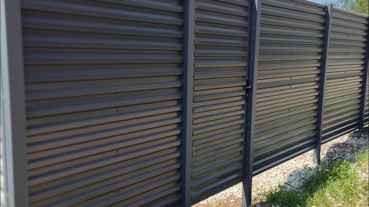 Забор из горизонтального профлиста в Самаре