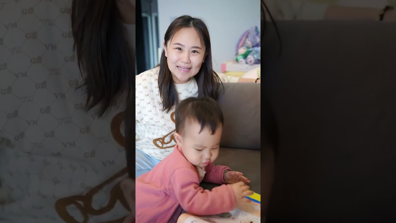 我搞不懂为什么桐桐跟我玩藏猫猫不找我呢😭#vlog日常 #人类幼崽成长记