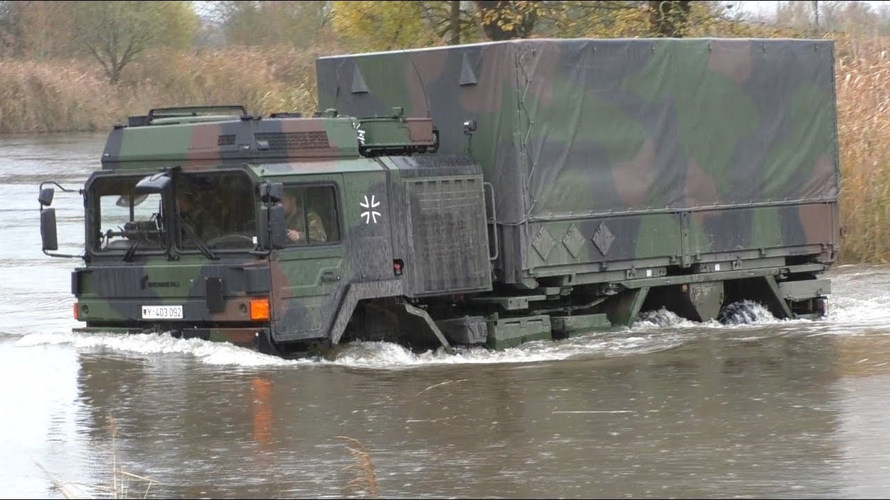 Rheinmetall HX 6x6 Gelände- und Wasserfahrt TrÜbPl Klietz