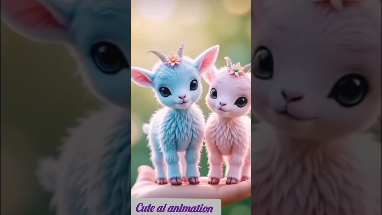 two little cute baby's in cute smile 😁 #cuteaianimation