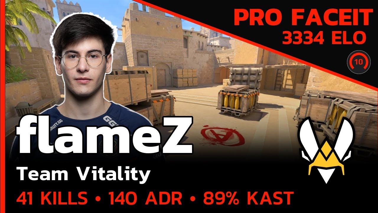 flameZ Vitality DOMINATES MIRAGE with 41 KILLS!🔥 (MIRAGE) FACEIT LVL 10 | CS2 POV | Aug 6, 2024