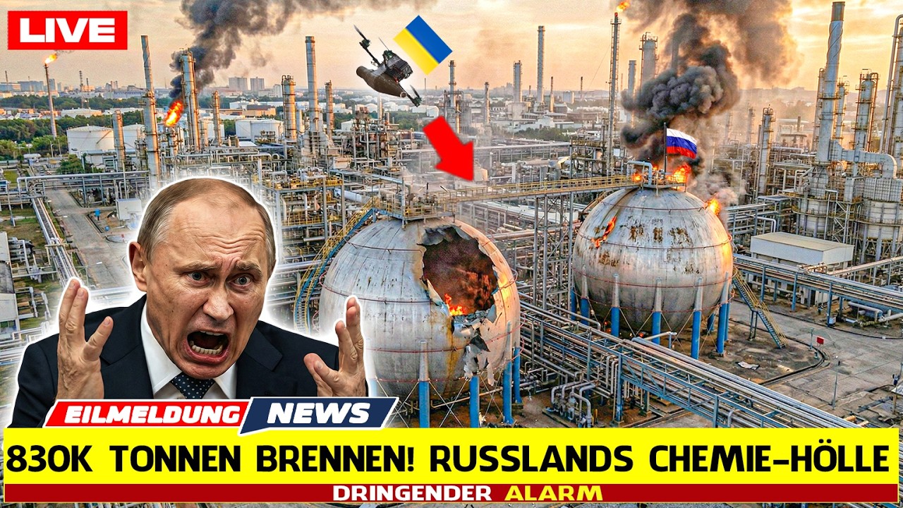 285 KM TIEFSCHLAG! Ukraine-Drohnen zerstören Russlands Chemie-Werk – Dann geschah DAS!