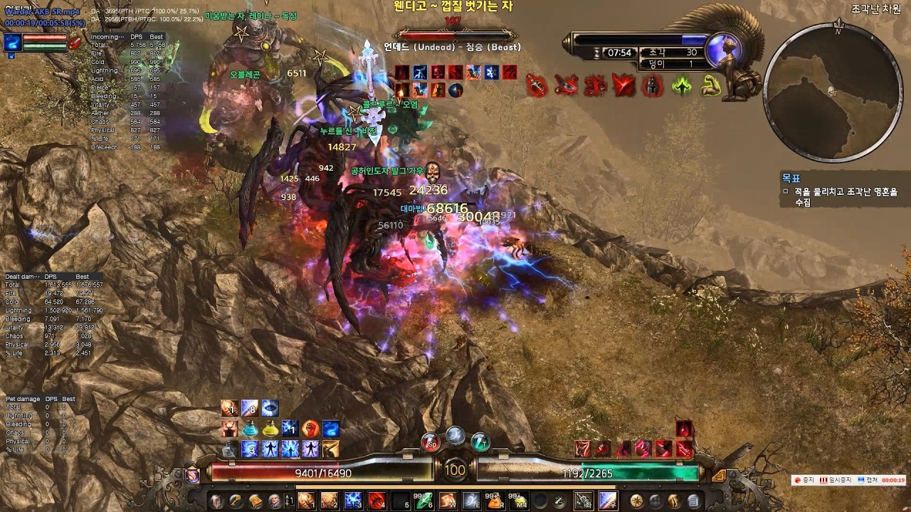 그림던 Grim Dawn 번개 쌍권총 와더 Lightning AKB Warder SR