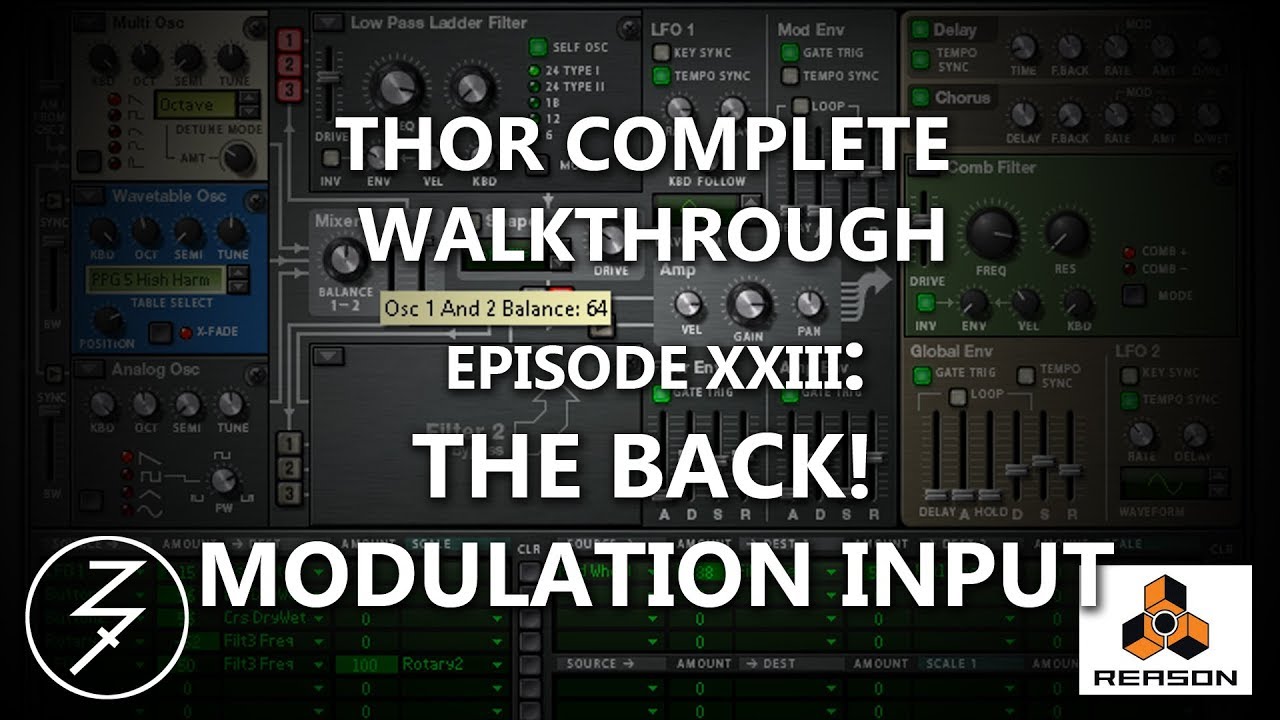 THOR COMPLETE WALKTHROUGH, EP 23, THE BACK! MODULATION INPUT