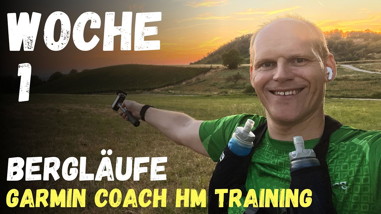 Garmin Coach Halbmarathon Woche 1 deutsch