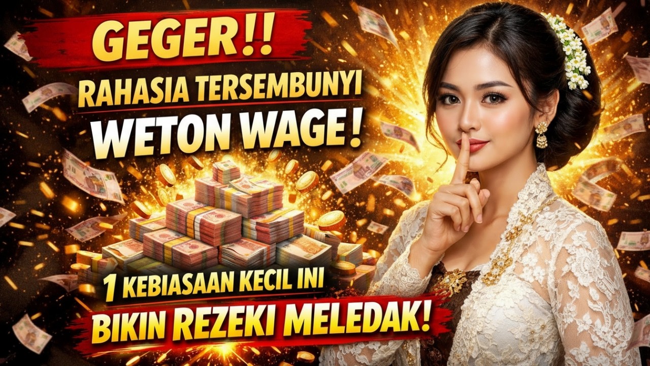 GEGER‼️ RAHASIA TERSEMBUNYI WETON WAGE! 1 KEBIASAAN KECIL INI BIKIN REZEKI MELEDAK!
