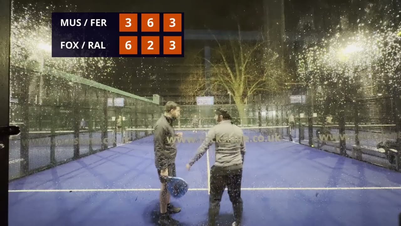 Great comeback win in amateur padel league game in rainy London | Arab London Padel League