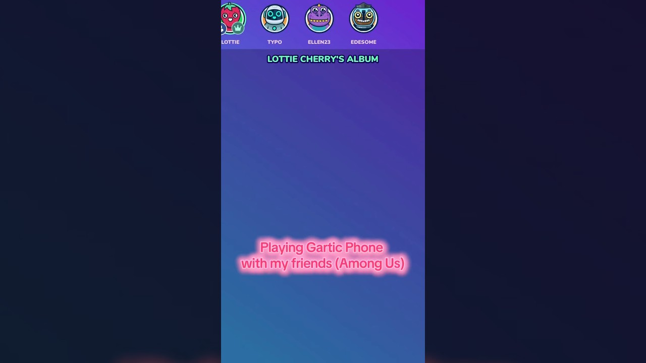 Playing Gartic Phone with my friends (Among Us edition)