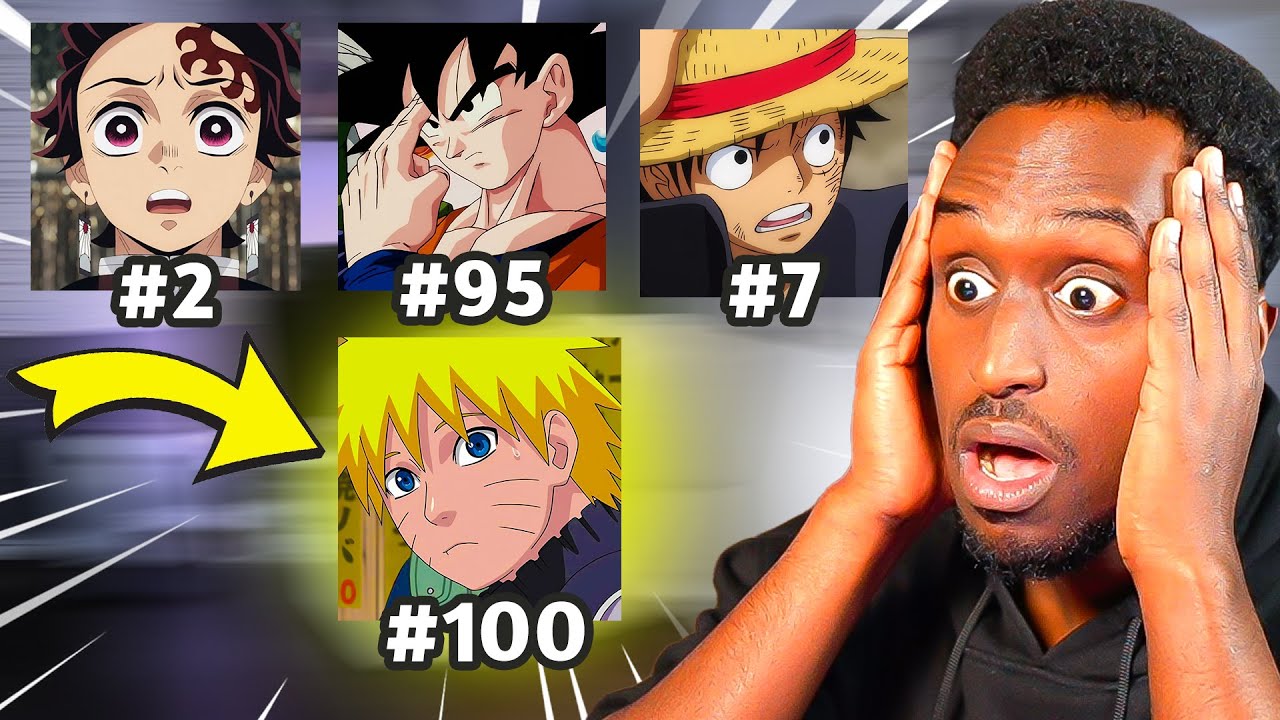 افضل 100 انمي في العالم بالتصويت | ايش هذا !! 💔😕