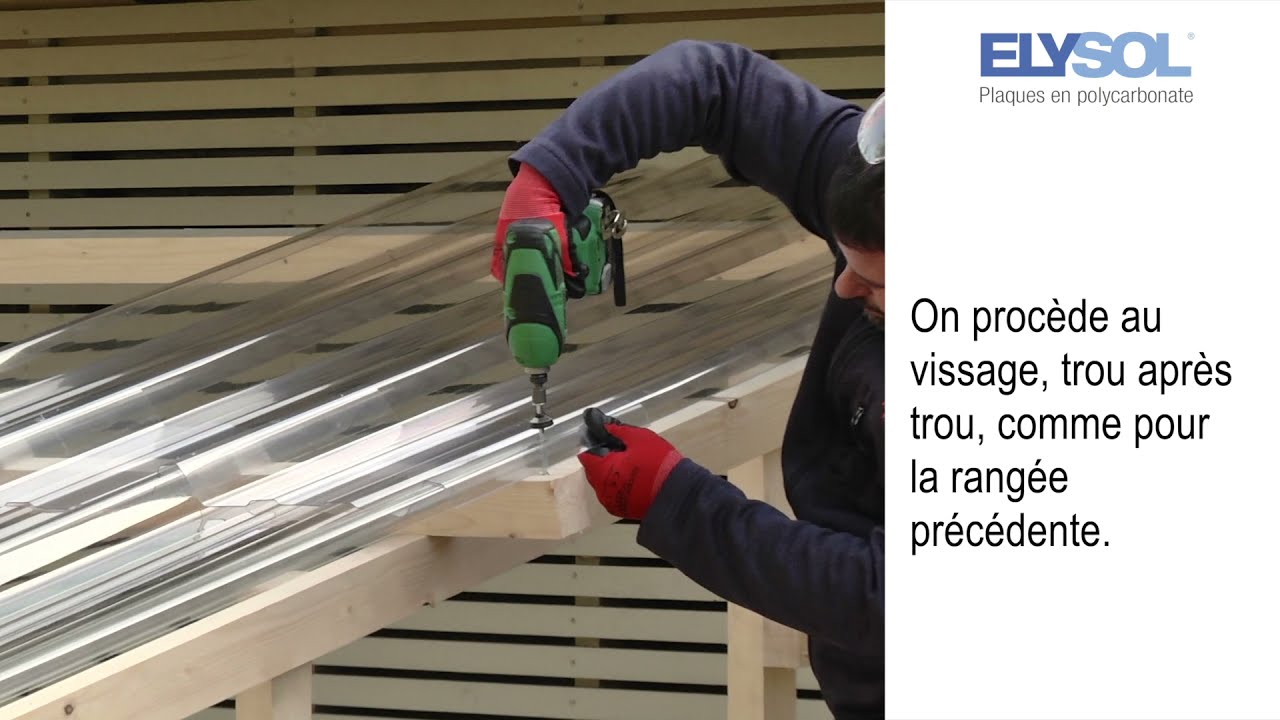 ELYSOL: indications de pose des plaques en polycarbonate compact Brianza Plastica