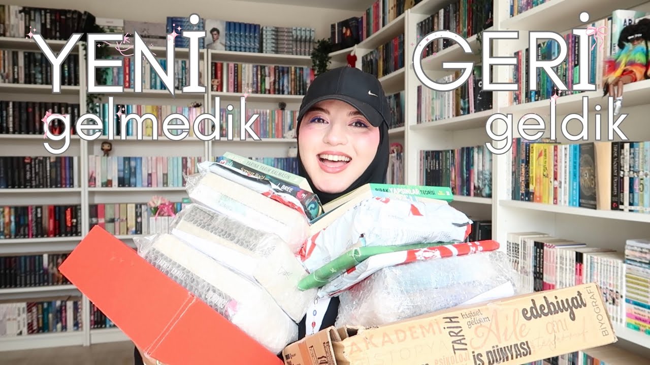 YENİ GELMEDİK GERİ GELDİK! 🥳 | kargoları açıyorum 📦 yayınevinden gelenler 🎁 yeni kitaplar 📚