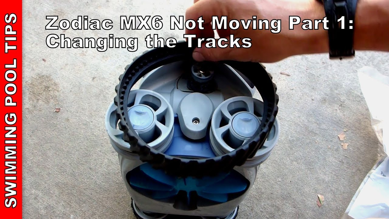 Zodiac MX6 Not Moving Part 1: Changing the Track Tires #R0526100