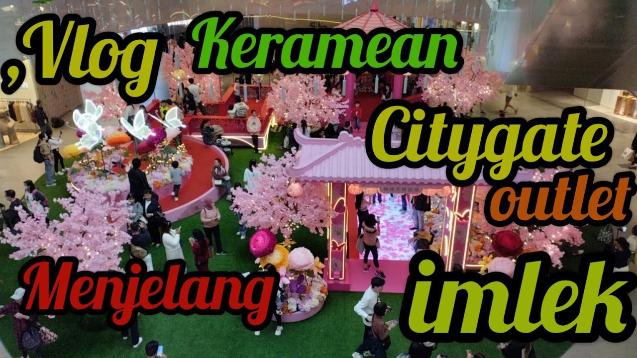 VLOG KERAMEAN CITYGATE OUTLETS MENJELANG IMLEK #SitiRSaja#vlog#jalanjalanhongkong