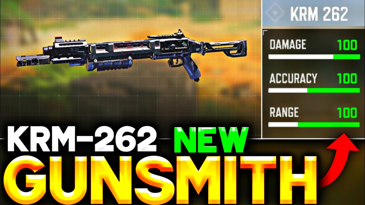 KRM-262 Best GUNSMITH in COD Mobile SEASON 10 | KRM 262 Best ATTACHMENTS for RANK Match!