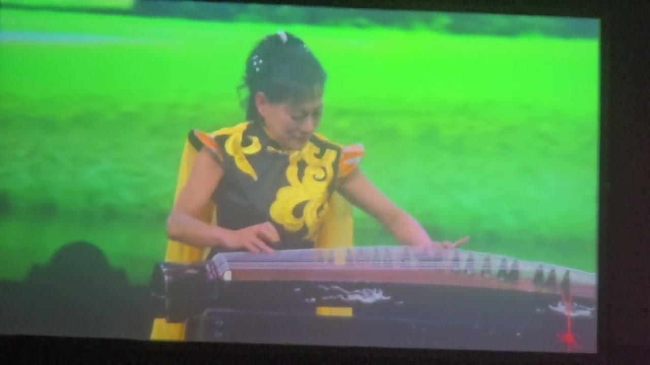 傅旭芳古筝老師，Chiffon.，在鄉音春晚音乐会成功演出!