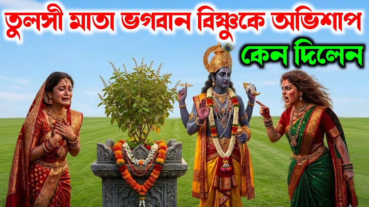 মাতা তুলসী ভগবান বিষ্ণুকে কেন অভিশাপ দিয়েছিলেন || যার ফল আজও বিষ্ণু ভোগ করছেন ||