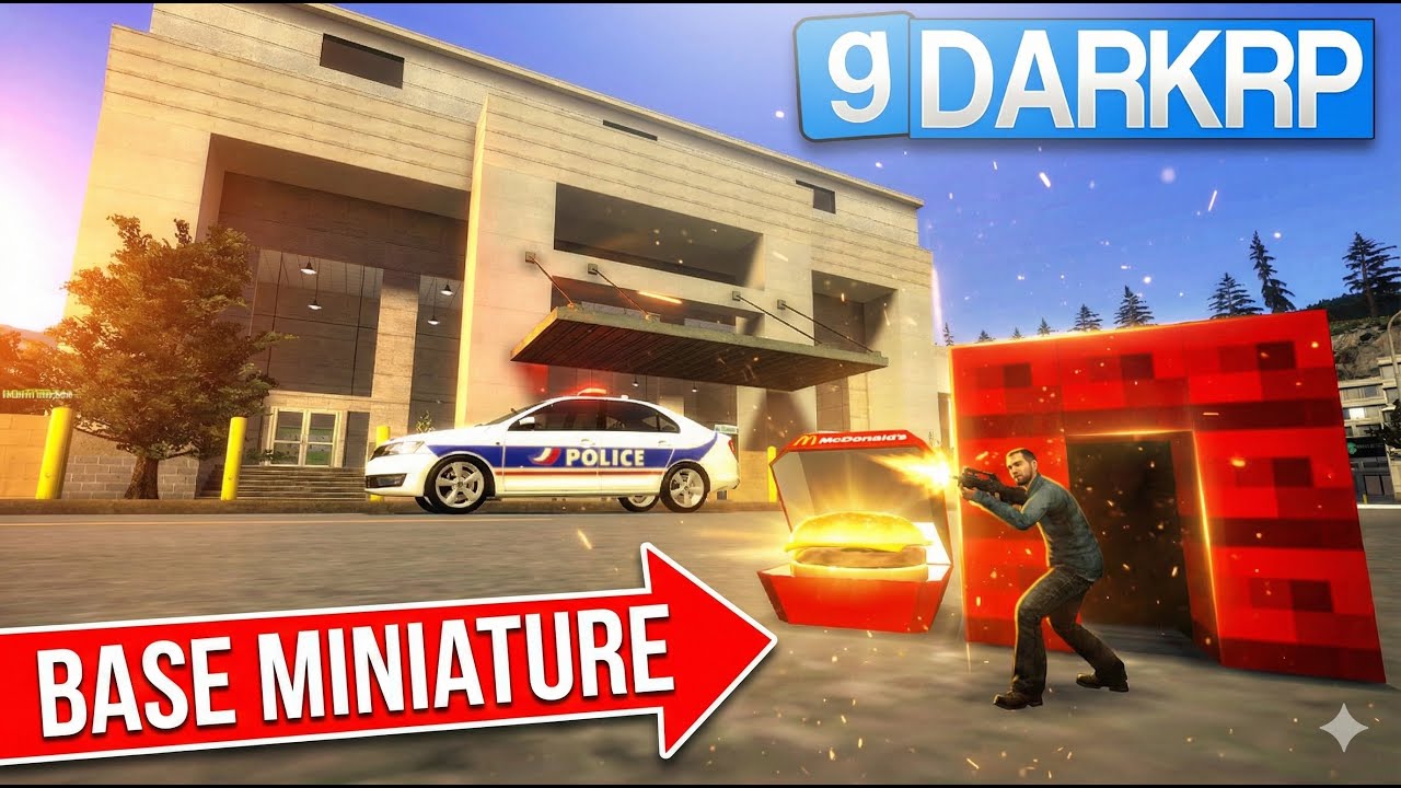 J'ai Construit une Base Miniature Invisible &agrave; 99% - GMOD DarkRP FR