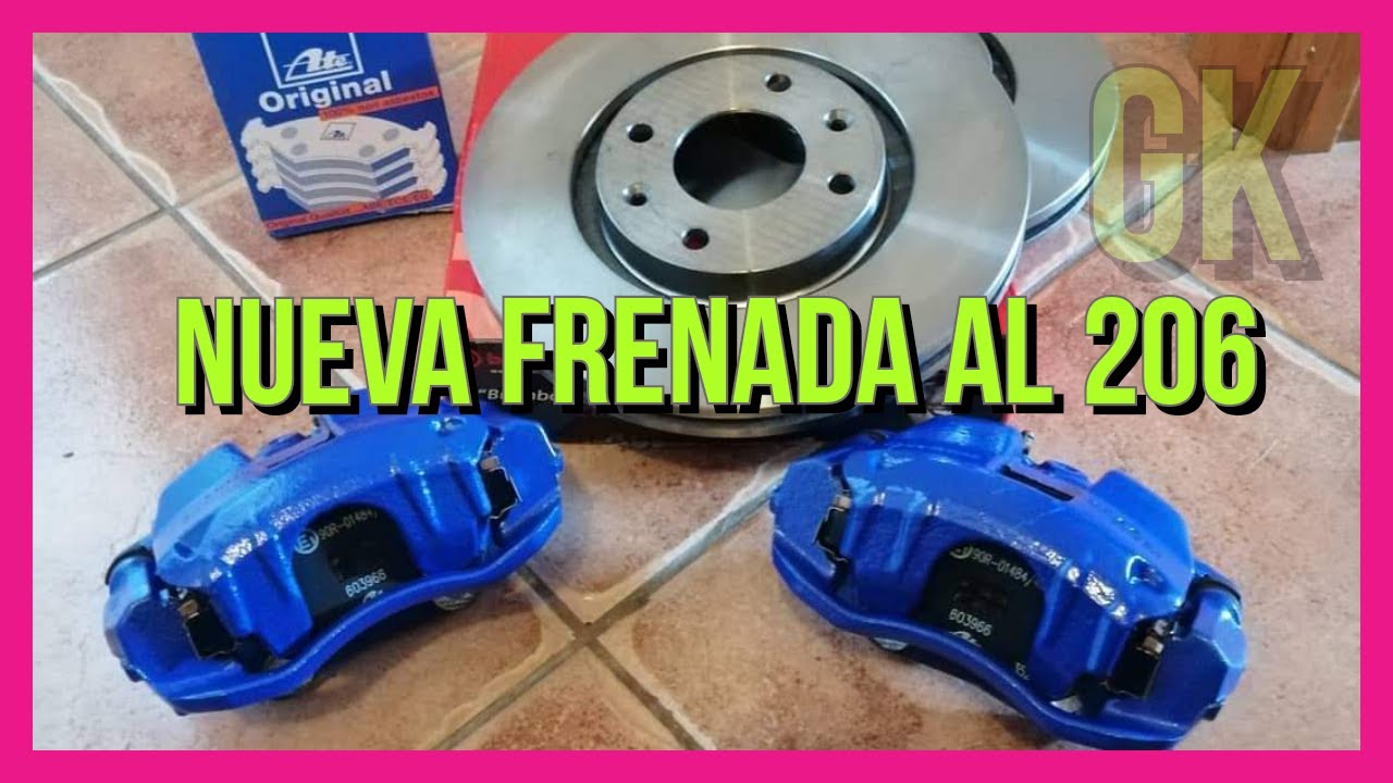 Mejorando frenos del Peugeot 206 GTI de 266 a 283mm