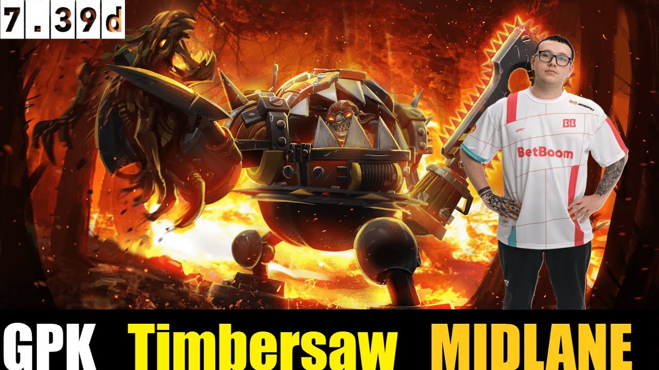GPK [Timbersaw] MID 7.39D- DOTA 2 HIGHEST MMR MATCH#dota2gameplay  #dota2  #gpk
