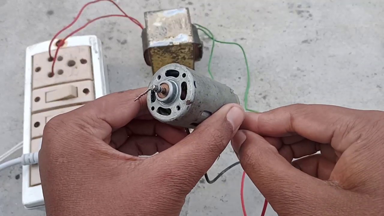DC motor ko AC supply se chalane ka tarika