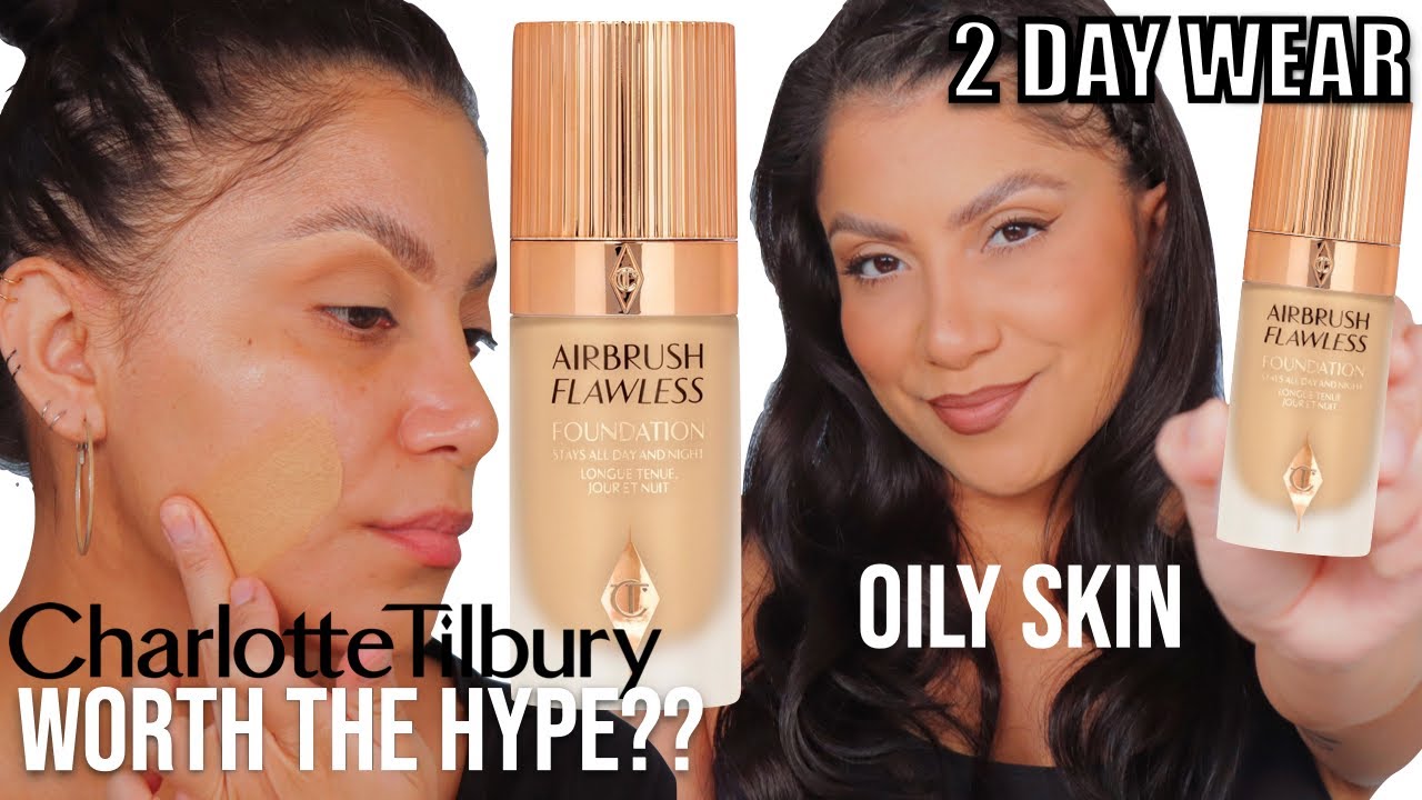 WORTH THE HYPE? 2 DAY WEAR CHARLOTTE TILBURY AIRBRUSH FLAWLESS FOUNDATION | MagdalineJanet