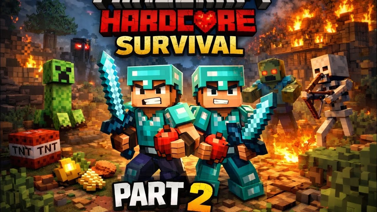 Minecraft Hardcore survival ⚔️ | Part-2