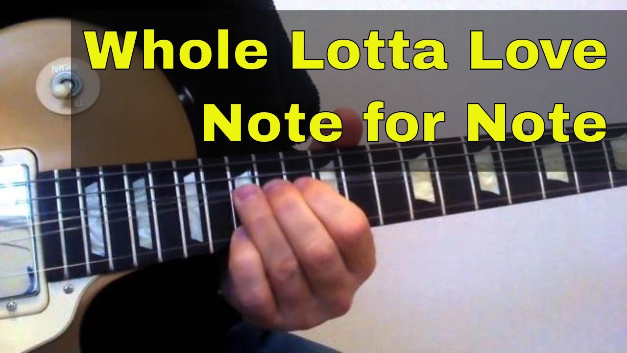 Note for Note Rock Guitar - Whole Lotta Love Solo