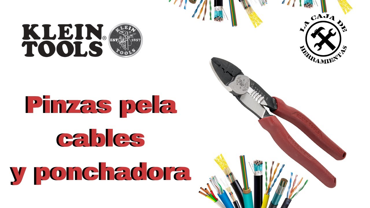 Pinzas pela cables y ponchadora Klein modelo  2005N