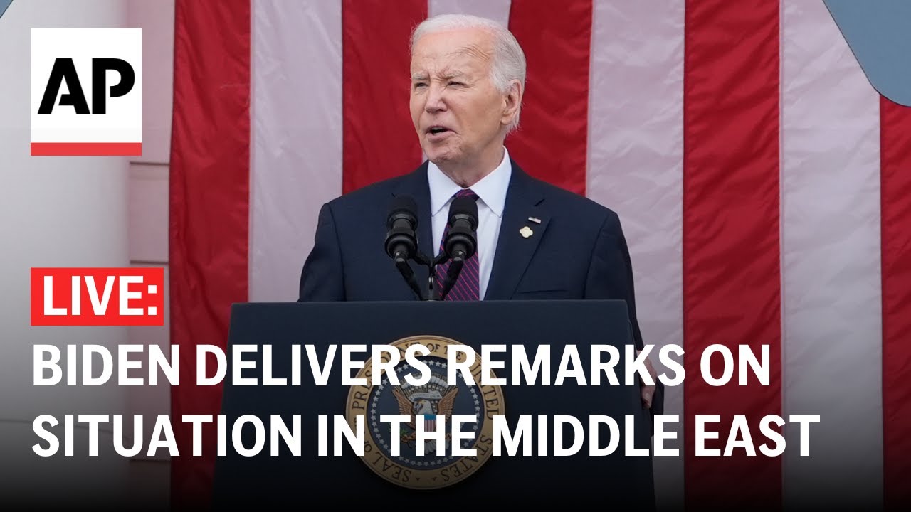 LIVE: Biden delivers remarks on the situation in the Middle East