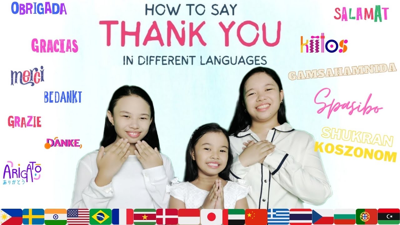 How to Say THANK YOU in Different Languages | Thank You around the World | Lesson for Kids