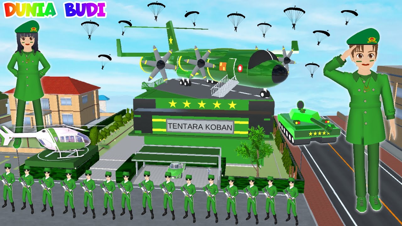 Rumah Yuta Mio Jadi Markas Tentara 😱 Yuta Mio Jadi Tentara Supir Pesawat & Tank Tempur