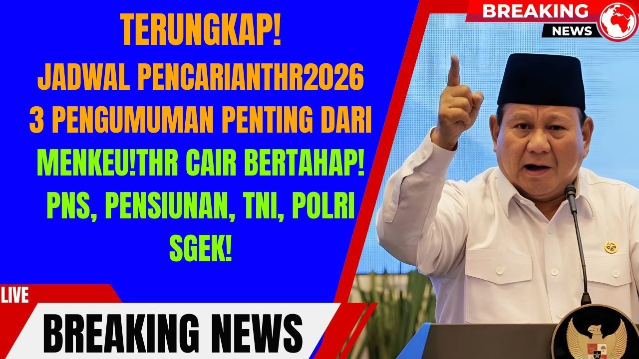 THR PNS & Pensiunan 2026: Menkeu Sampaikan 3 Informasi Penting