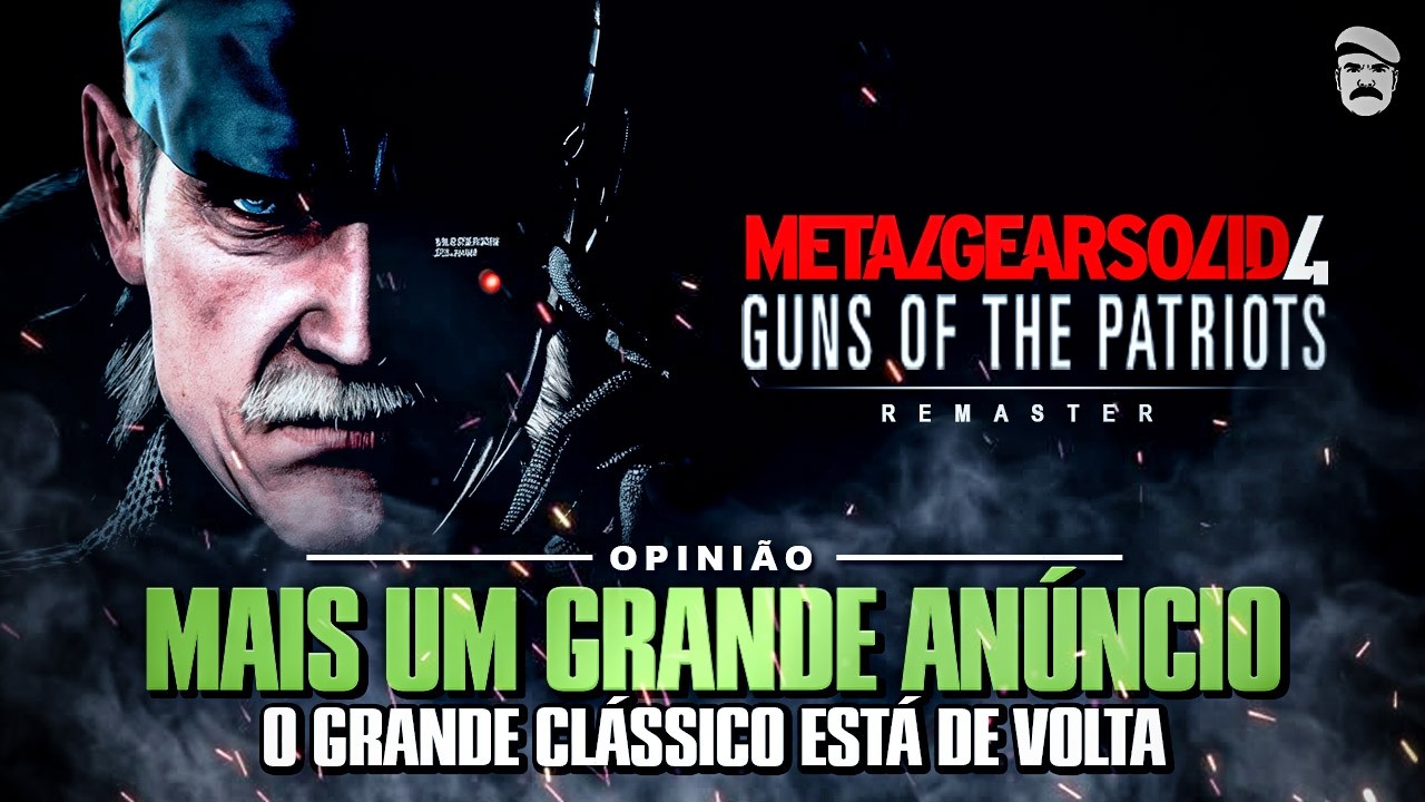 FINALMENTE PODEREMOS JOGAR ESSE GRANDE CLÁSSICO NO PLAYSTATION 5 e XBOX SERIES - METAL GEAR SOLID 4