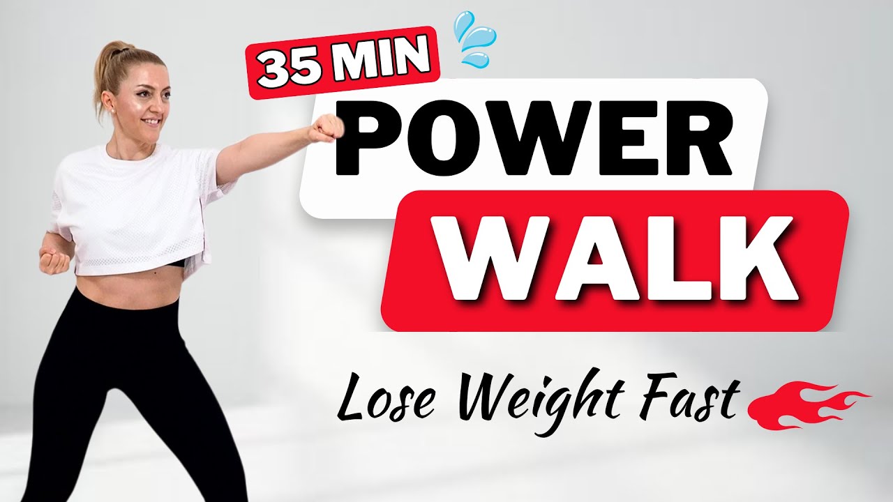 🔥35 Min POWER WALK🔥SUPERCHARGED WALKING WORKOUT for WEIGHT LOSS🔥KNEE FRIENDLY🔥FULL BODY BURN🔥