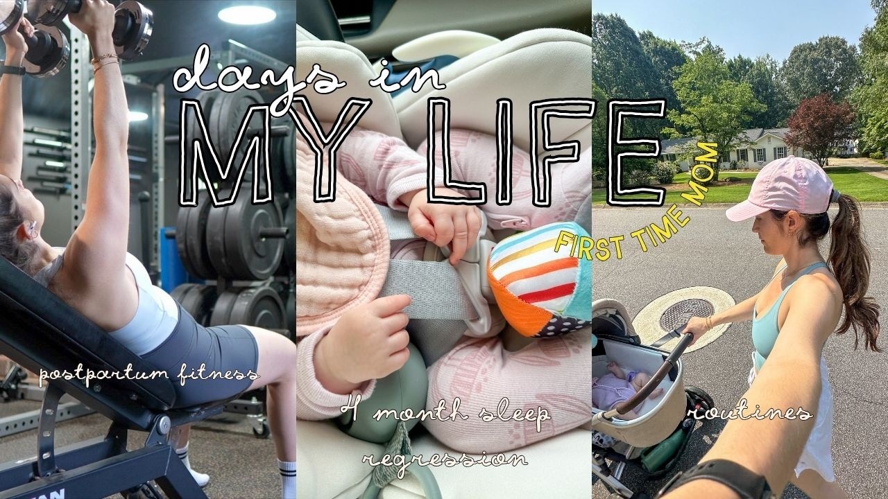 SAHM VLOG 🍼 4 month old sleep regression, heart to heart chat, cleaning, postpartum fitness, new mom