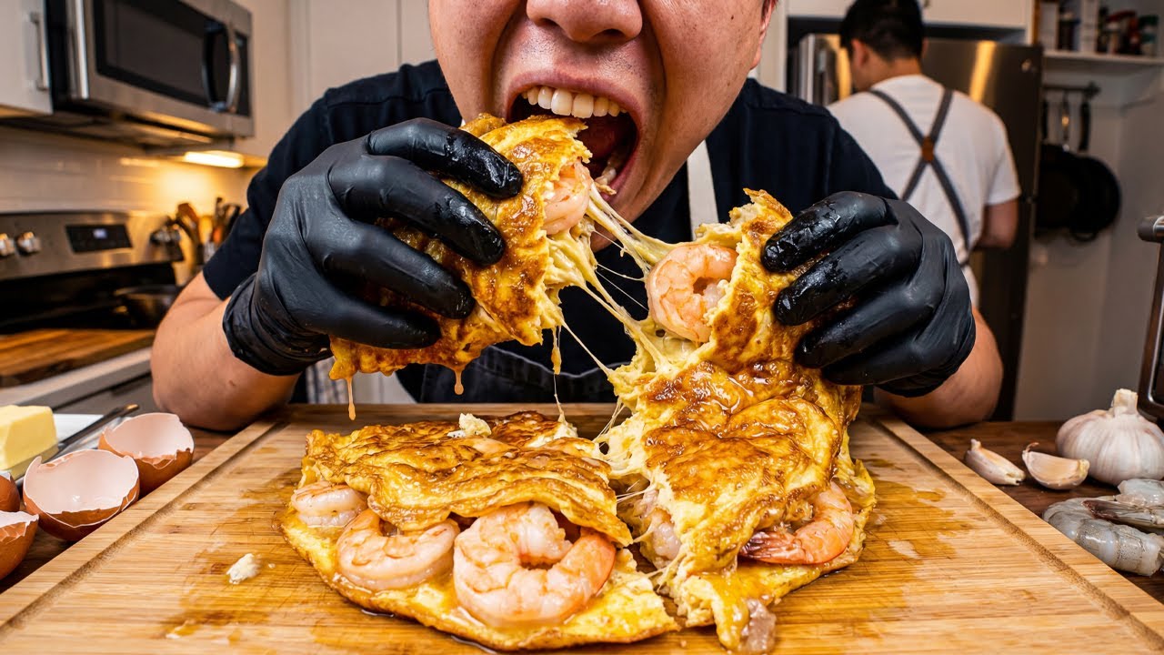 I Risked $300 Stuffing Shrimp Inside an Omelette in a Small Kitchen — Here’s What Happened