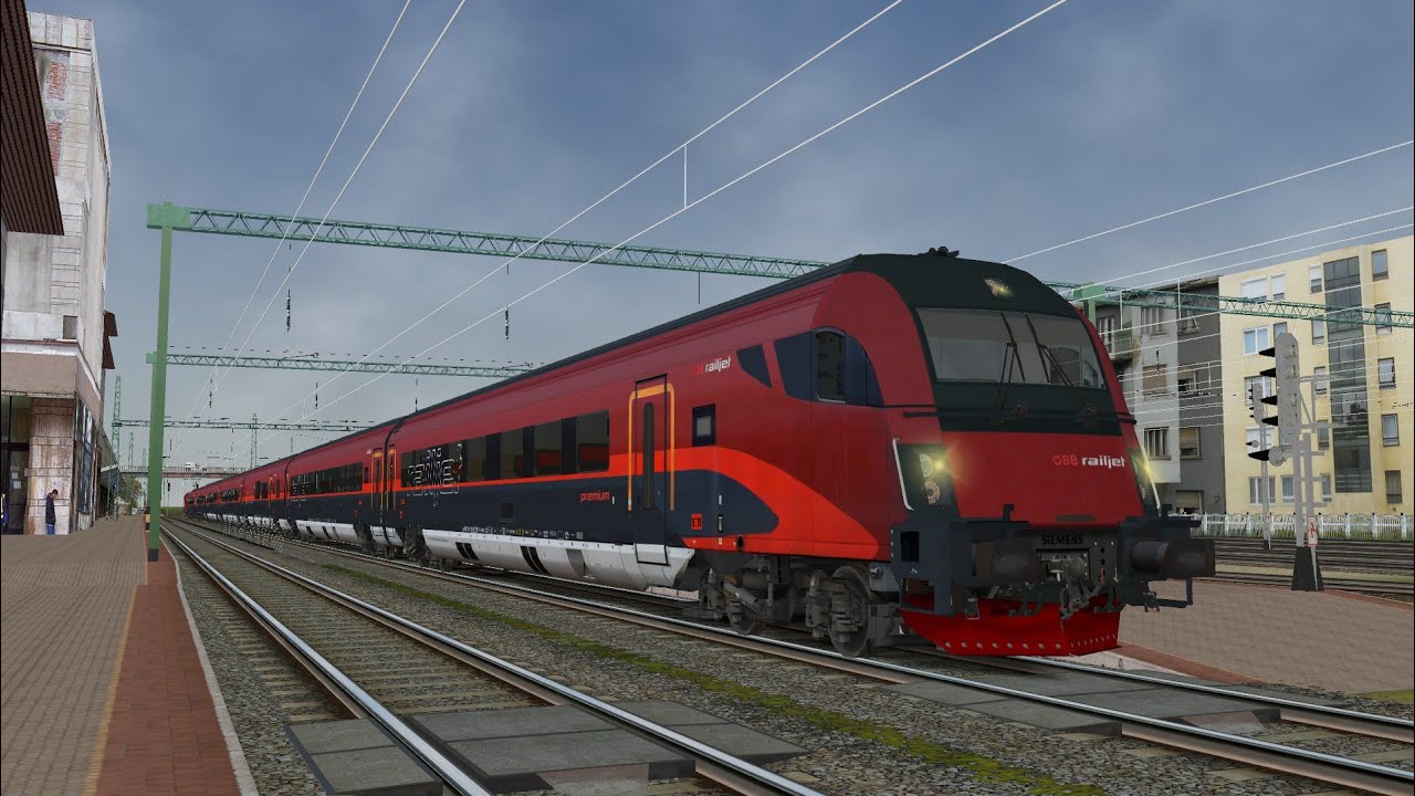 LET'S PLAY TRAIN SIMULATOR - MSTS | ÖBB RAILJET | 42 Budapest - Salzburg