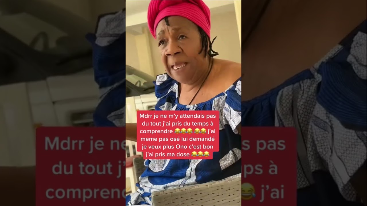 Mamie ONO a encore frappe 😂😂😂😂