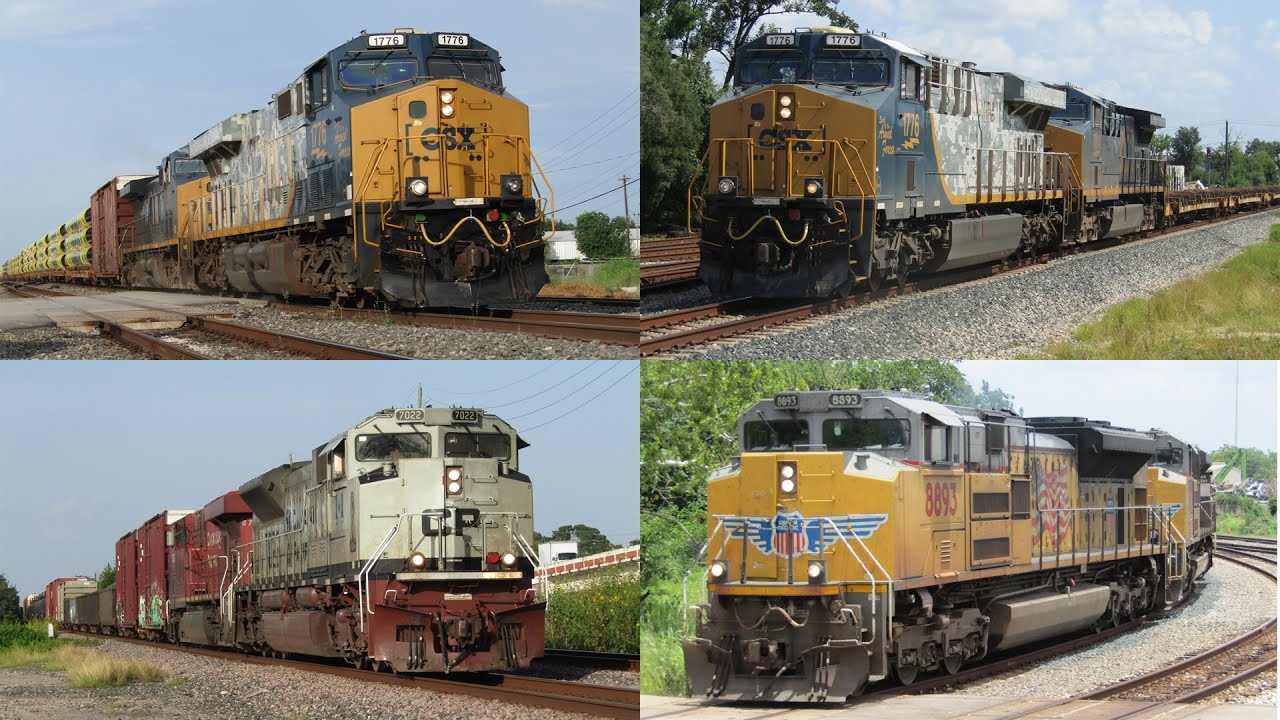 Railfanning Houston ft ACe w/ K3LP, CP 7022, CP 7020, CSX 1776 & more!!!!!!!!
