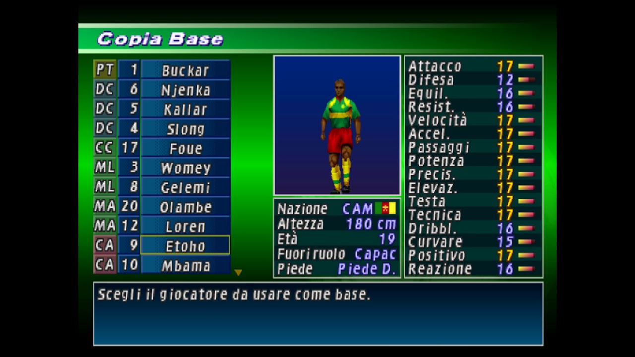 Cameroon - ISS Pro Evolution 2
