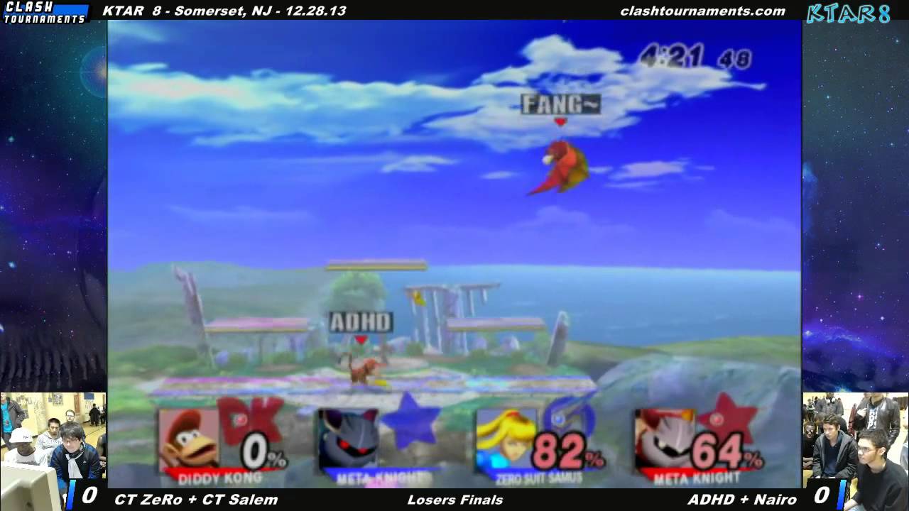 KTAR 8 - CT ZeRo + CT Salem vs ADHD + Nairo - Losers Finals - SSBB