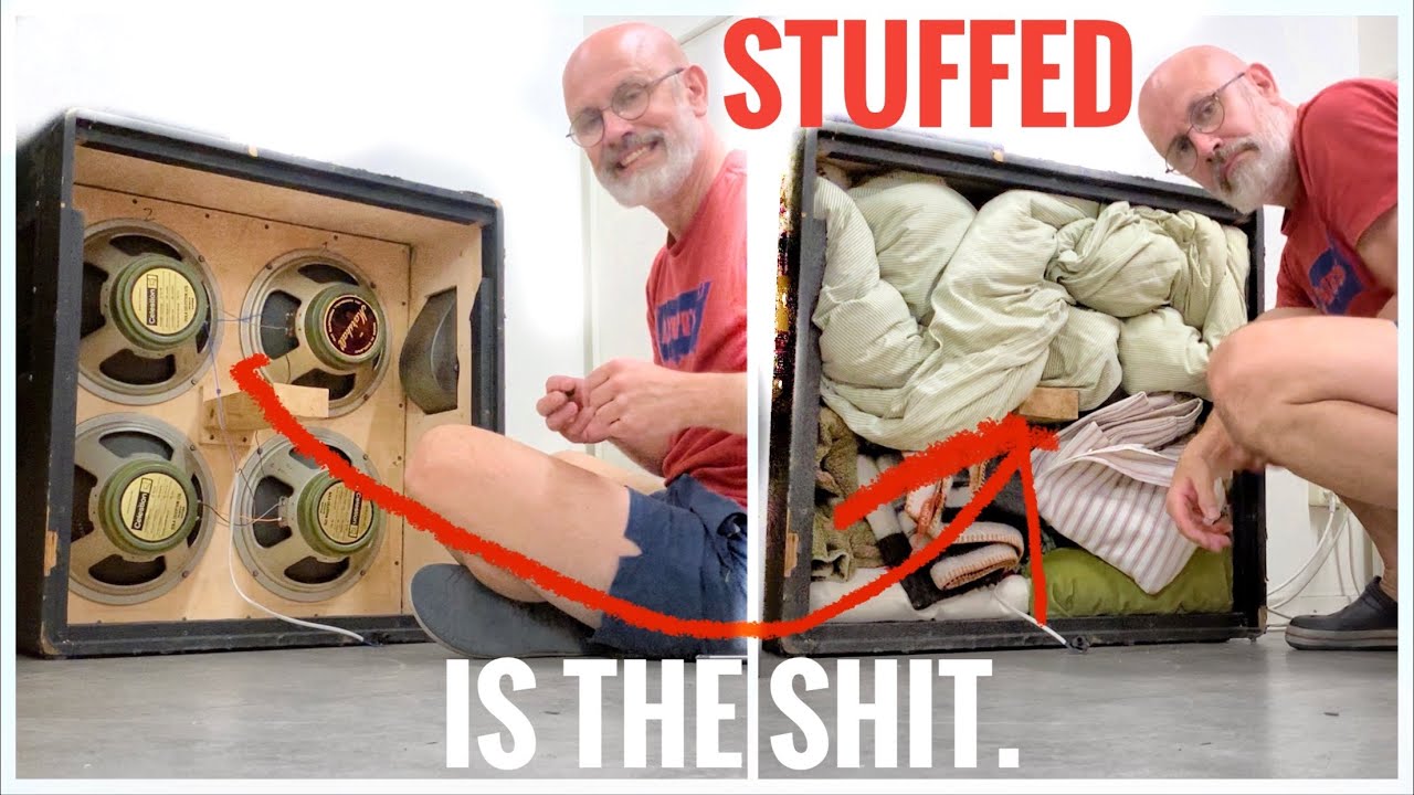 Marshall stuffed with pillows and towels is the ULTIMATE RECORDING TRICK!