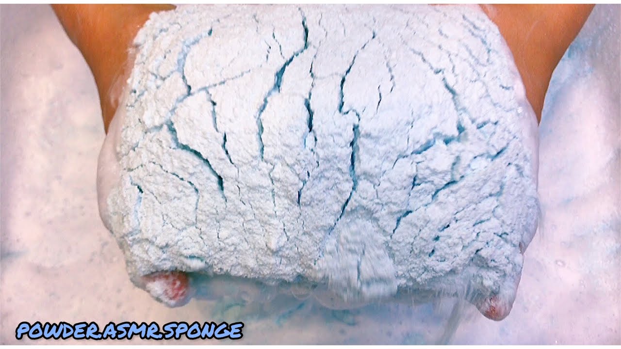 Fluffy as a cloud paste 🦄☁️ Squeezing sponges asmr