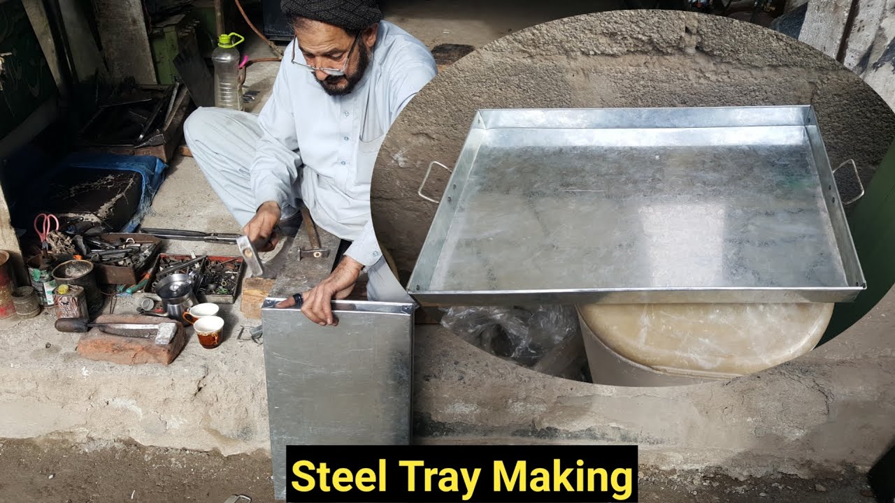 HOW TO MAKE STEEL TRAY | Complete Process