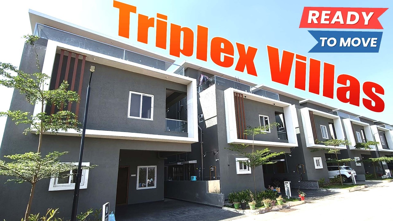 Ready To Move Triplex Villas for Sale at Indresham