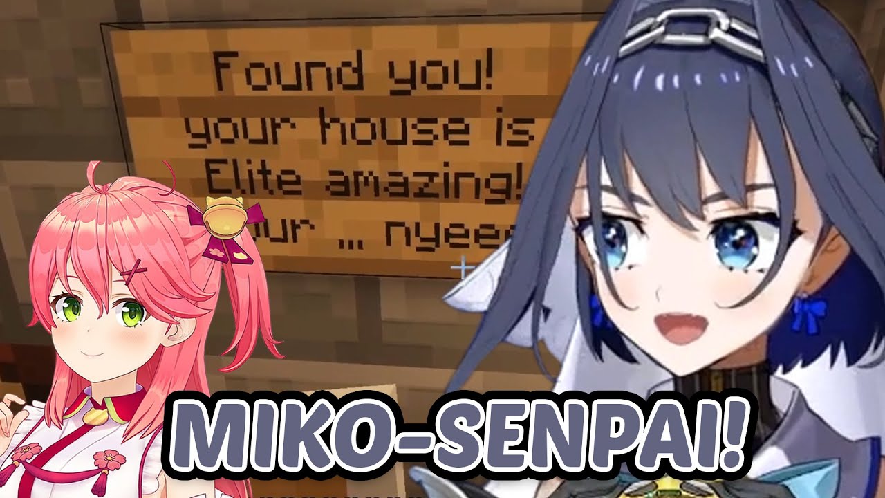 [JP SUB] Kronii reaction when she found out Miko visit bunkeronii
