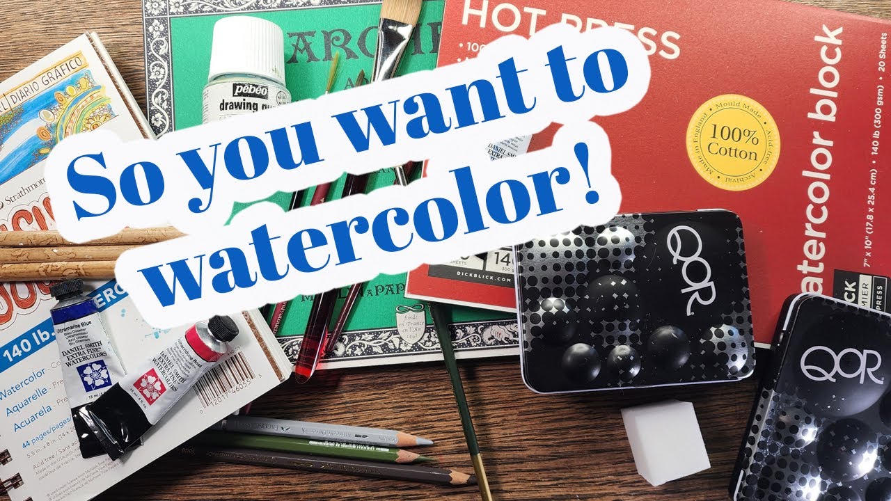 So you want to watercolor - what you need to get started!