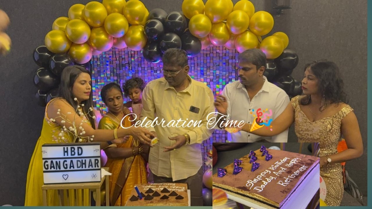 Celebration Time mava birthday and retirement party time